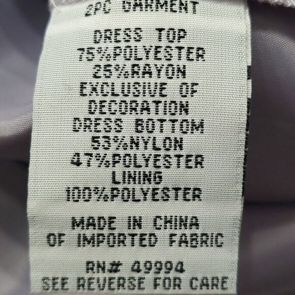 R&M RICHARDS 2 PCS SUIT.  Orchid satin with sequins/Reinstones. SIZE 10P… - Picture 15 of 16